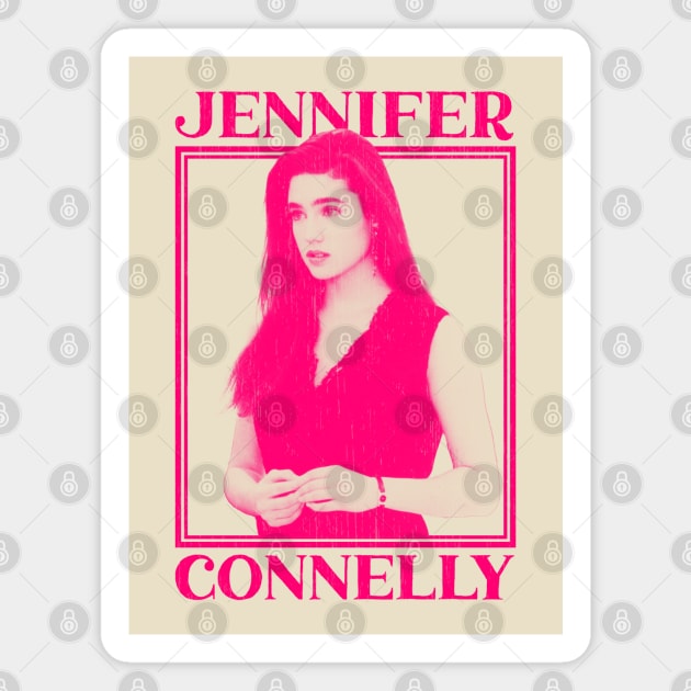 Jennifer Connelly || Vintage Fan Art Magnet by Iip Ratmono